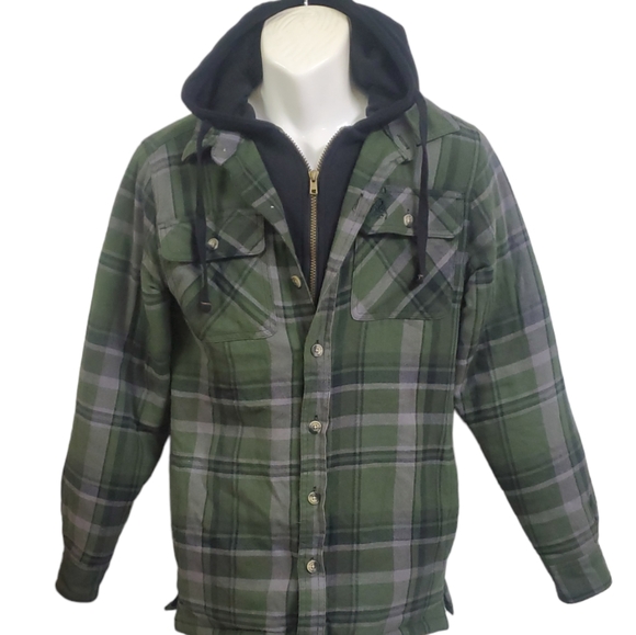 Legendary Whitetails Men's Maplewood Hooded lined Shirt Jacket size S used - Picture 5 of 9